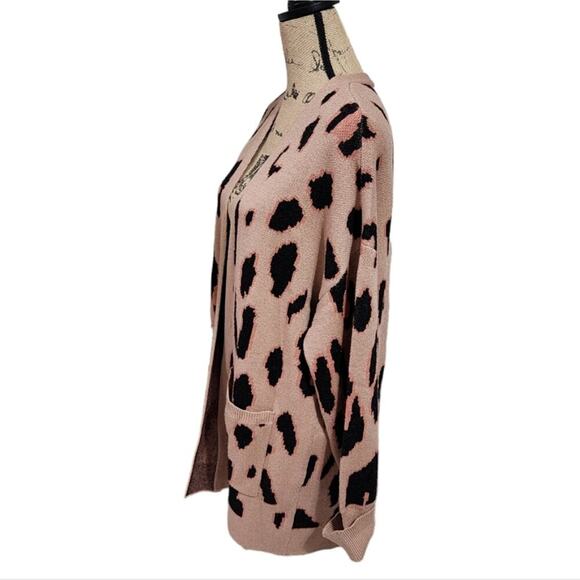 Zessica  Leopard Print Heavyweight Duster‎ Cardigan Sweater Plus Size XXL NEW!! - Picture 3 of 7